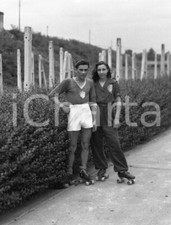 1947 MANERBIO (BS) Gara pattinaggio velocità a rotelle NEGATIVO ORIGINALE