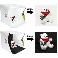 CUBO PER FOTO BOX SET FOTOGRAFICO STUDIO LUCE LED SFONDO PER FOTOGRAFIE A LAVORO