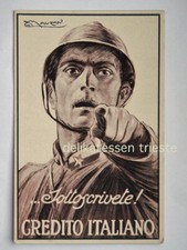 MAUZAN SOTTOSCRIVETE Credito propaganda Irredentismo 1 ww vecchia cartolina