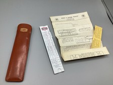 TEXACO REGOLO CALCOLATORE PUBBLICITARIO CON FODERO IN PELLE AUTO 