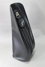 Custodia Pipa Triangolo / Tasca Interna - Pelle Ottica Nero - Nuovo - 630231
