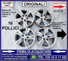CERCHI IN LEGA -ORIGINALI- DAIHATSU TERIOS 2 J2 -16 POLLICI- 2005-2016