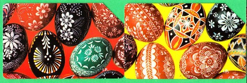 Pasqua 1996 uova decorate - -,