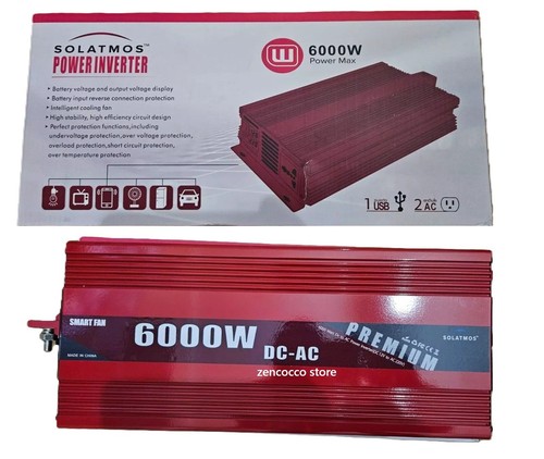 Inverter 6000w 12v 220v onda - 12v, a