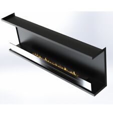 biocamino mega1dxsxdif23 -150x40,5x17 cm Difettoso Biocamino da incasso stufa bi