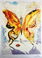 Salvador Dali Litografia COA originale firmata a penna numerata a matita  ]