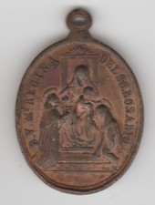 CORONA INDULGENZIATA 500 GIORNI MEDAGLIA B.V. MARIA ROSARIO (MM.34) #MD452