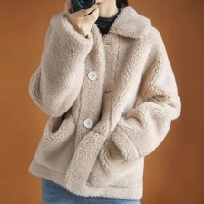Cappotto lana agnello donna