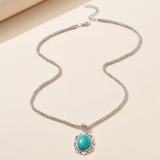 Collana turchese semplice ed