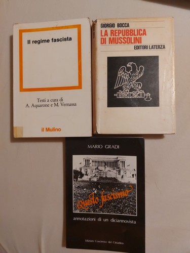 Lotto libri fascismo - lotto,