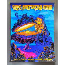 *REALE* Poster Dave Matthews Band Lake Tahoe AP x/75 James Flames 2025 firmato