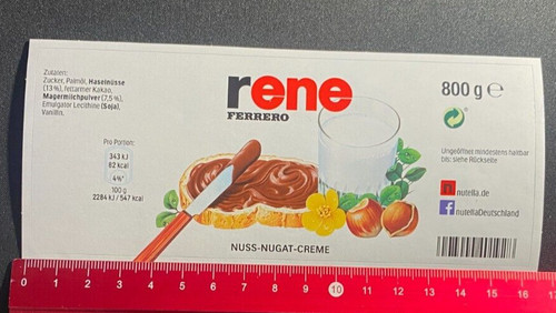 Adesivo sticker vetro nutella - adesivo/sticker:,