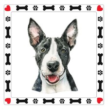 Adesivo cane bull - cane,