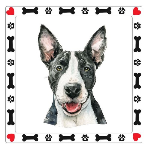 Adesivo cane bull terrier - adesivo,
