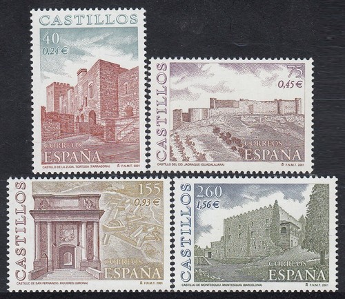 Spagna 3785 2001 castelli - 3785/88,