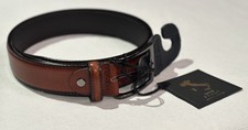 $295 NEW 36 LEATHER BELT ITALY