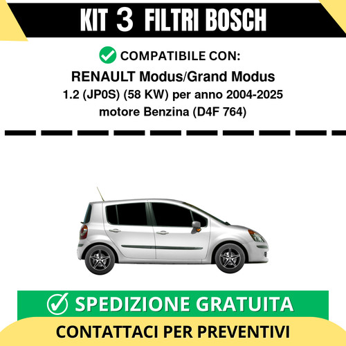 Kit filtri bosch renault - kit, 3
