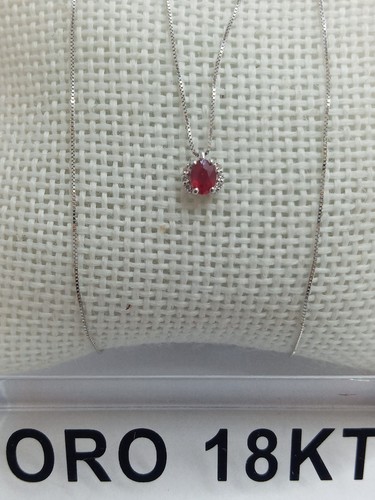 Collana oro bianco - in,