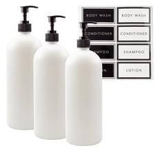 Set 3 bottiglie pompa doccia