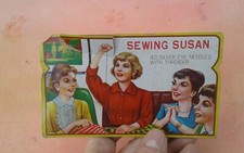 ✅?Set cucito aghi vintage made in usa sewing susan raro da vetrina 