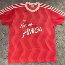 Maglia speciale da collezione FC Bayern Monaco Commodore Kiss me Amiga 1988 taglia L TR26