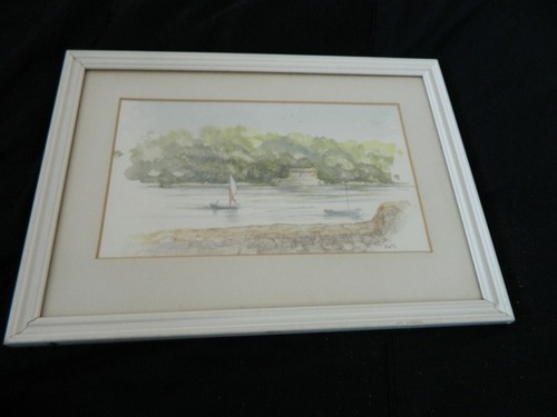 Quadro acquerello barche a - quadro,