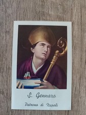 San Gennaro Patrono di Napoli, Holy Card, Ditta Rinaldi i &C. Napoli