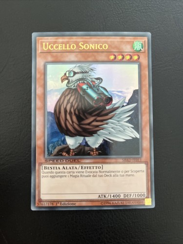 Carta uccello sonico - oh,