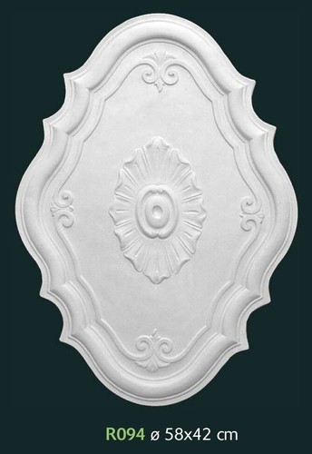 Rosone gesso bianco per - in,