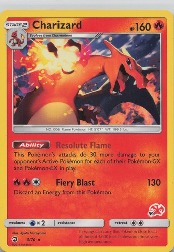 Charizard 39 - 3/70, (#39