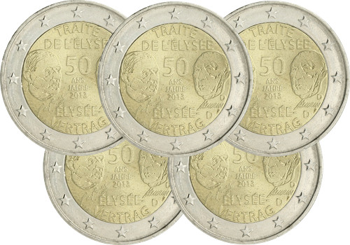 Allemagne lot 2 euros - 5,