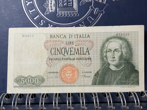 Banconota 5000 lire - 5000, colombo