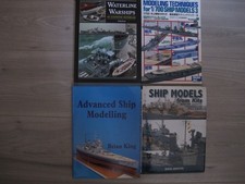 4 libri tecniche modellismo navi  e waterline