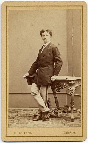 Cdv palermo uomo elegante foto - cdv,