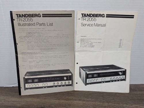 Tandberg 2055 manuale di - tandberg, tr-2055