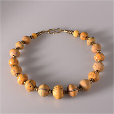 12519 # Collana Con Antico Glass Perle King Perline Venezia Gebrauchpatina