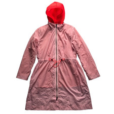 Giacca a vento Armani Exchange media rosa arancione fluorescente rete