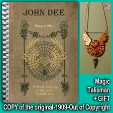 Antique Book John Dee Occult Rare Esoteric Black Magic History Alchemy Biography