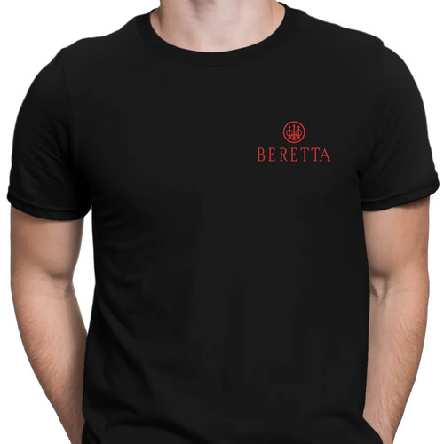 Shirt nera logo - logo, beretta