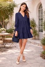 Mini abito Pomander Place blu