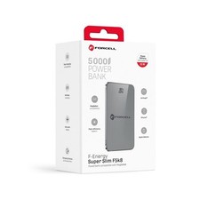 Forcell F5k8 Power Bank 5000mah Mag Safe 15w Usb-c Grey Per Nokia Lumia 920 925