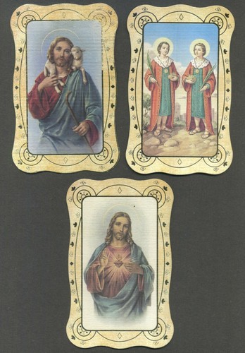 Santini holy cards - -, e