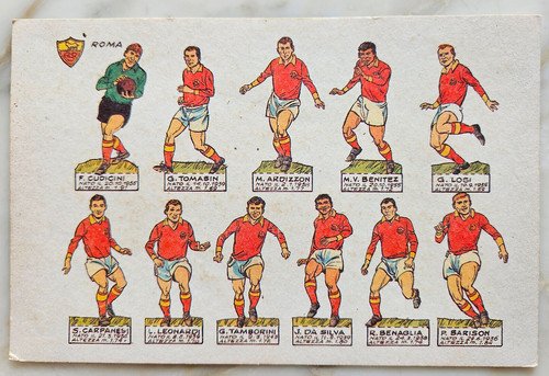 Cartolina calcio squadra - calcio,