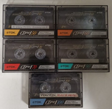 Lotto 5x TDK CDING I 50 60 70 90 100 1990 musicassette vergini cassette tape