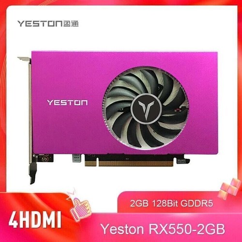 Yeston rx550 2gb 4hdmi - rx550, 128bit