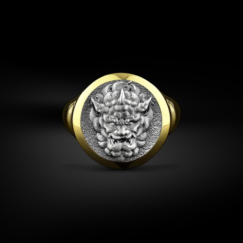 Anello uomo rotondo in - da,