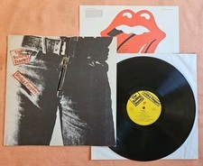 LP ROLLING STONES - STICKY FINGERS Large "PAN" Zipper 1a stampa tedesca 1971