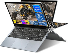 15,6 Pollici Portatile PC 2 in 1, Ryzen 3 3200U CPU, Notebook 16 GB RAM SSD 512 