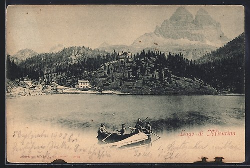Misurina pescatore barca a - misurina,,