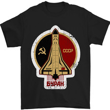 T-shirt da uomo CCCP Soviet Space Program 100% cotone